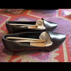 Donna Karen Gold Metallic Flat